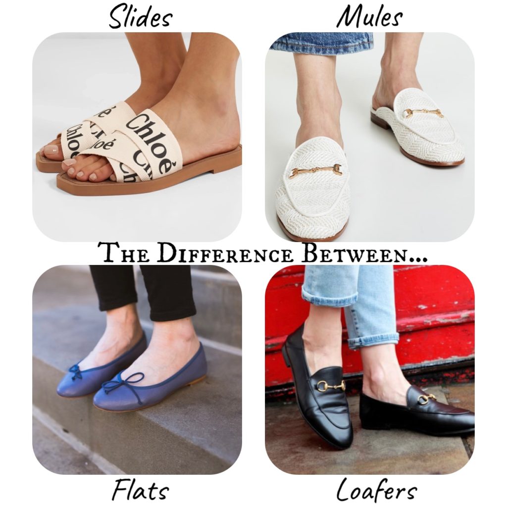 Difference between slides and mules