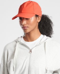 Athleta orange baseball cap