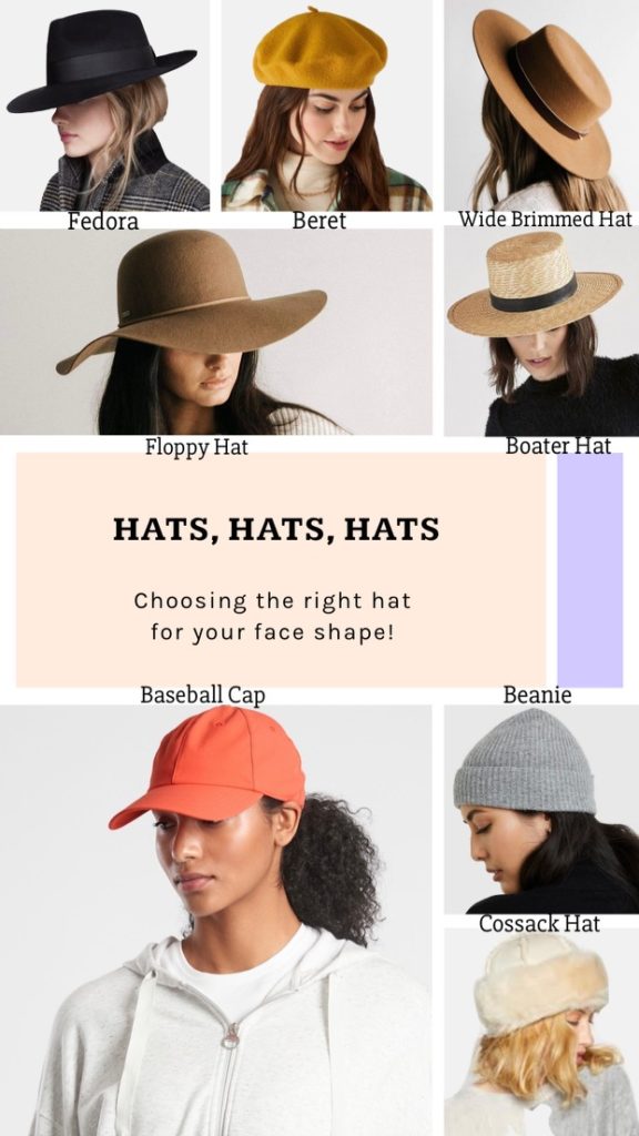 Different types of hats