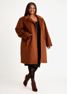 Rust wool coat