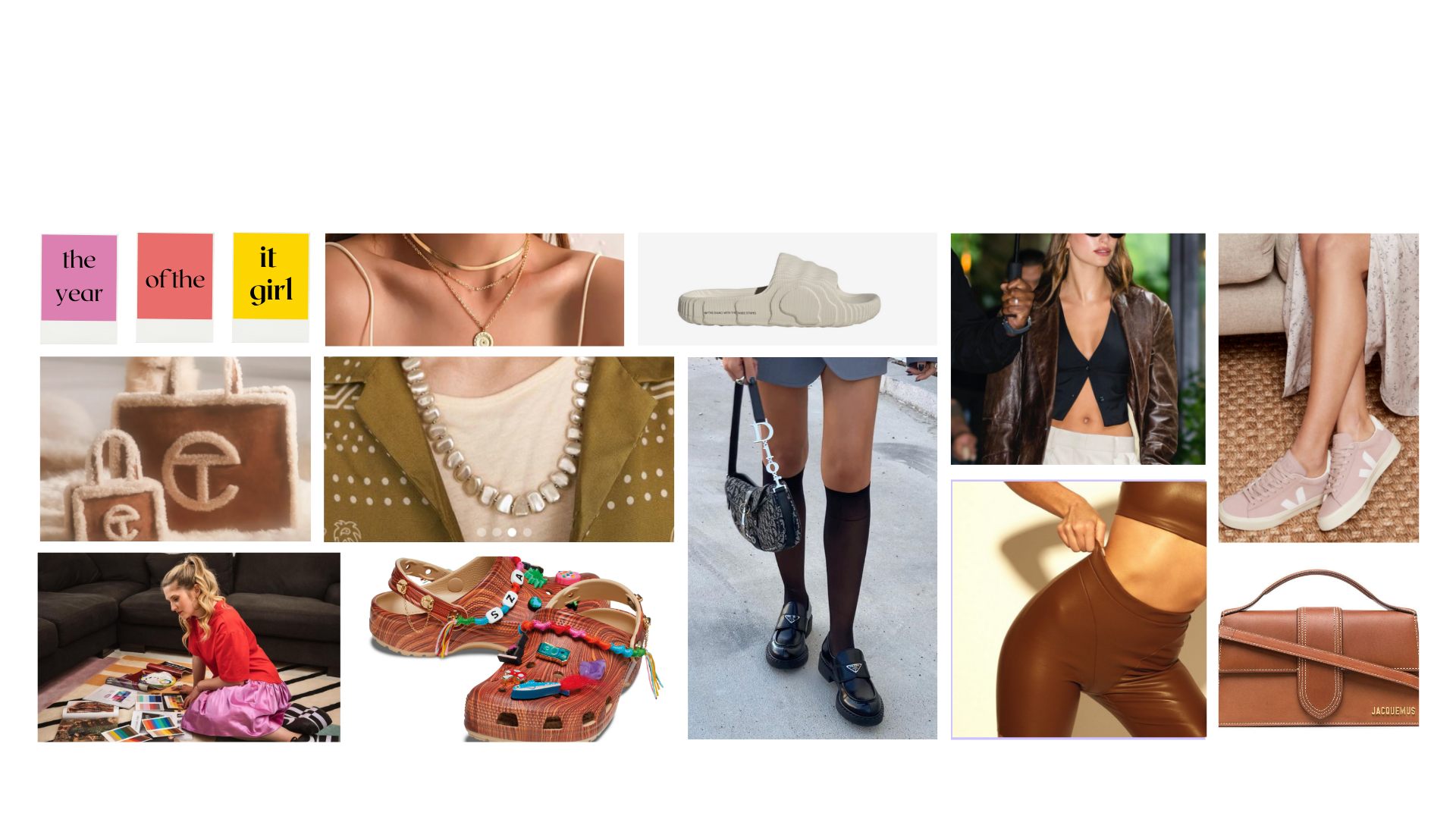 collage of 2022 accessory trends