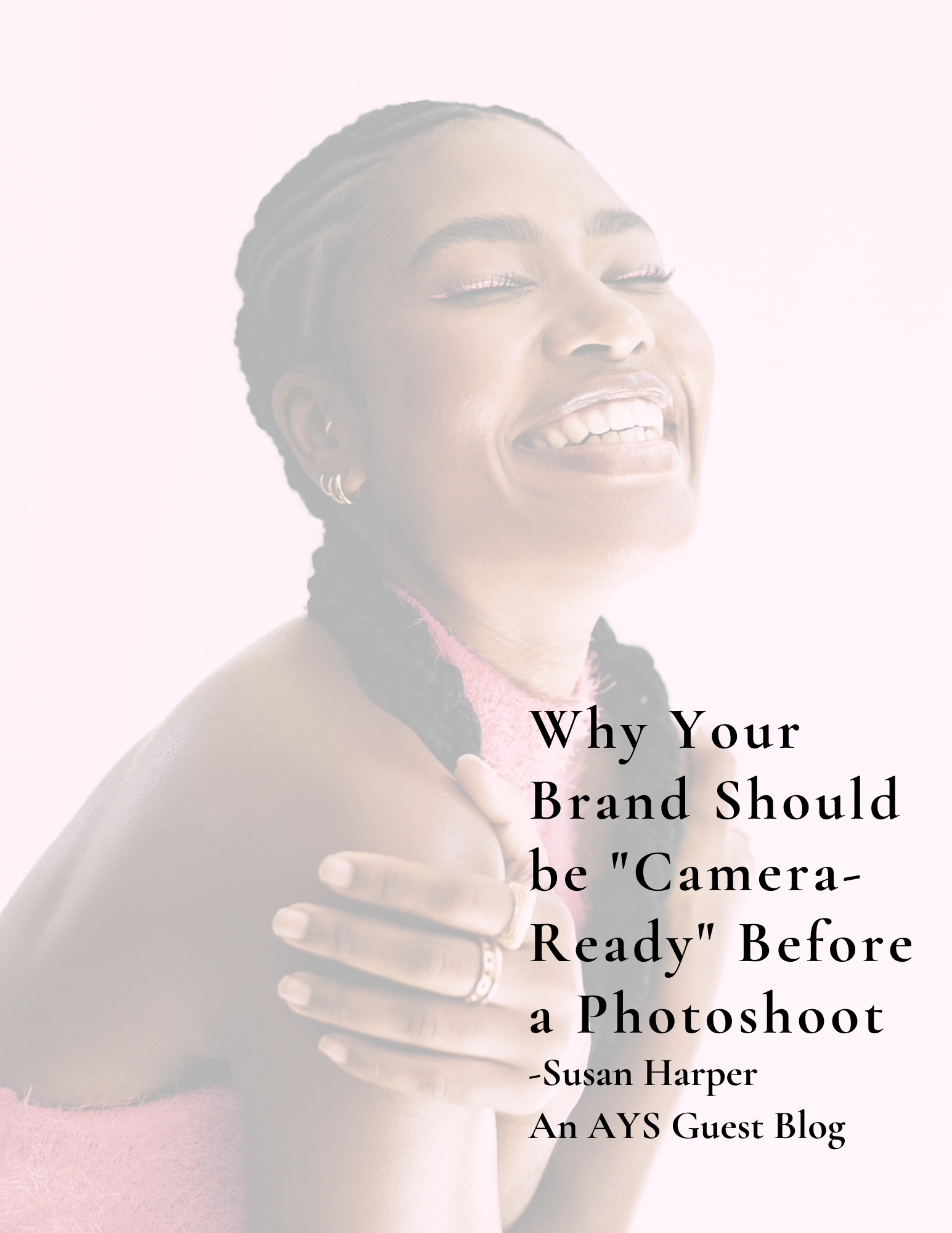 brand photoshoot woman hugging embracing self pink beautiful