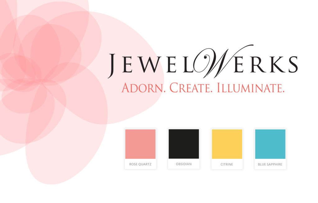 Jewelwerks adorn create illuminate brand advertisement ad. brand photoshoot